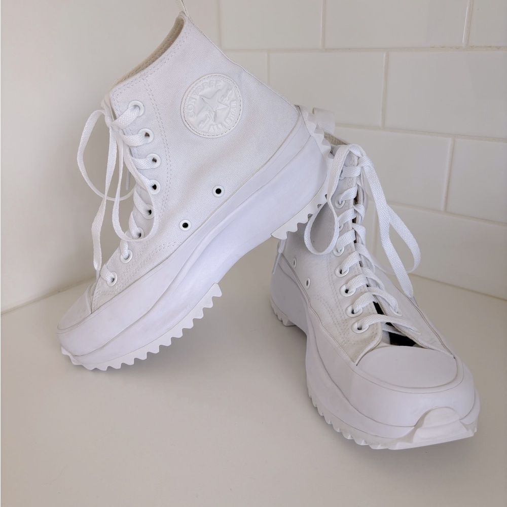 Converse White High-Top Sneakers